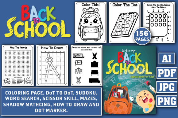 Back to School Activity Book for Kids -3