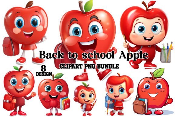 Back to School Apple Clipart: A Creative Resource for Educators, Crafters, and Small Businesses