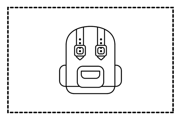 Back to School Bag Outline Icon: A Strategic Asset for Purpose-Driven Design