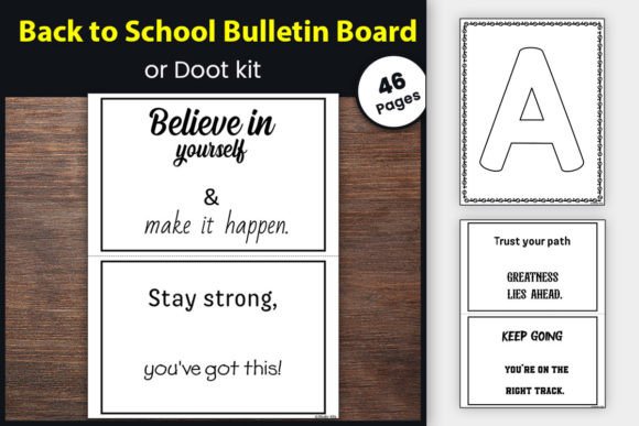 Back to School Bulletin Board Door Kit