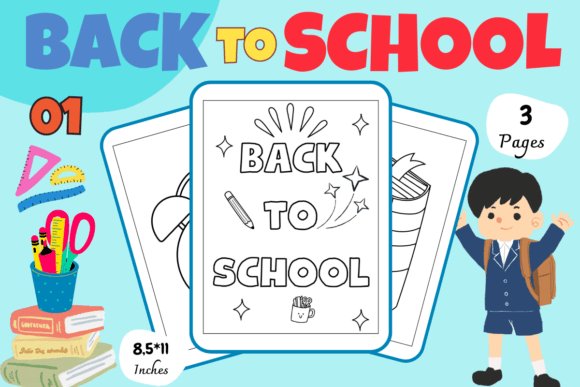 Back to School Coloring Pages 01
