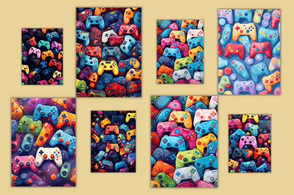 Back to School Gamepads Papers Set