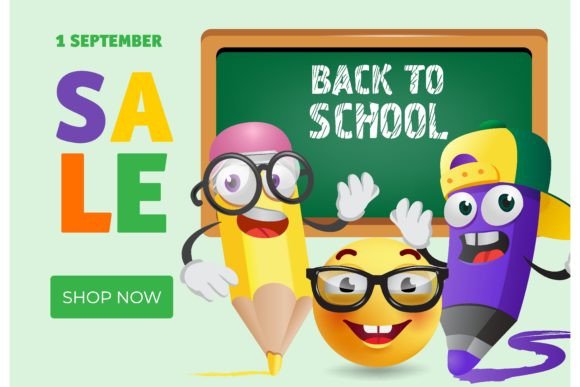 Back to School Shop Now Banner Design: Creative, Engaging & Ready-to-Use