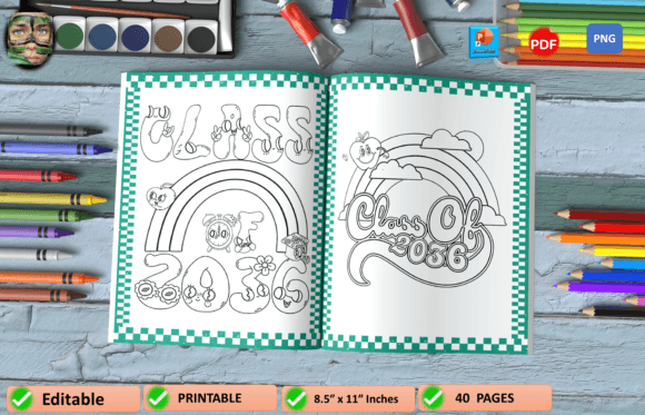 CLASS of 2036 BACK to SCHOOL COLORING