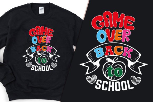 Game Over, Back to School: Why This Typography T-Shirt Design Is More Than Just a Trend