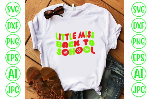 Little Miss Back to School Retro SVG
