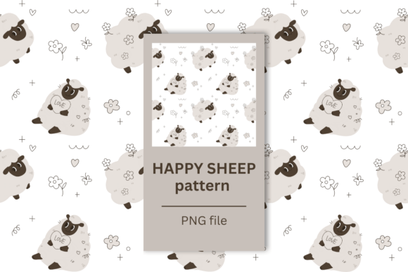 Sheep Cute Pattern Back to School